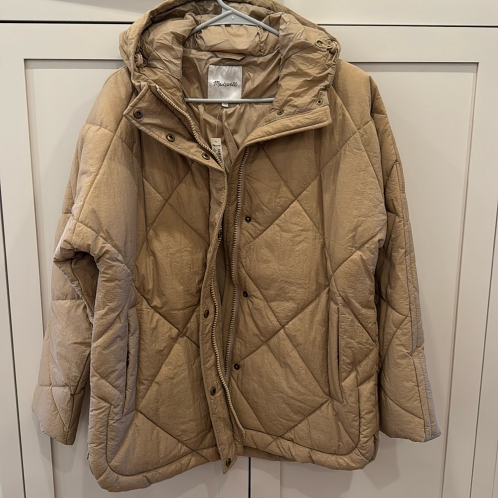 NWT Madewell Quilted Puffer Coat